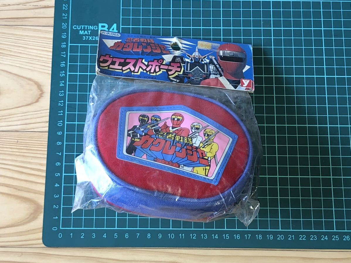  new goods unopened at that time Ninja Sentai Kaku Ranger see three belt bag Squadron kakuranger ninja anniversary yutakayutaka