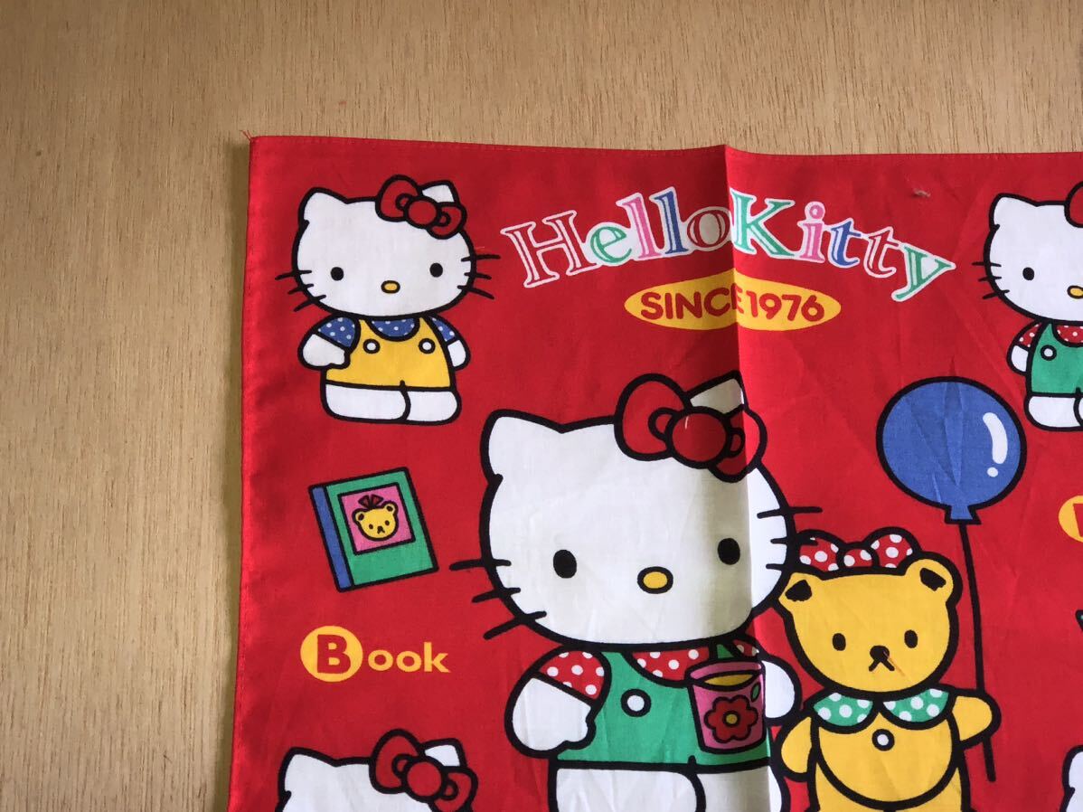 新品 未使用 当時物　Sanrio サンリオ Hello kitty ハロー　キティ vintage retoro 古い　レトロ　ハンカチ_画像2