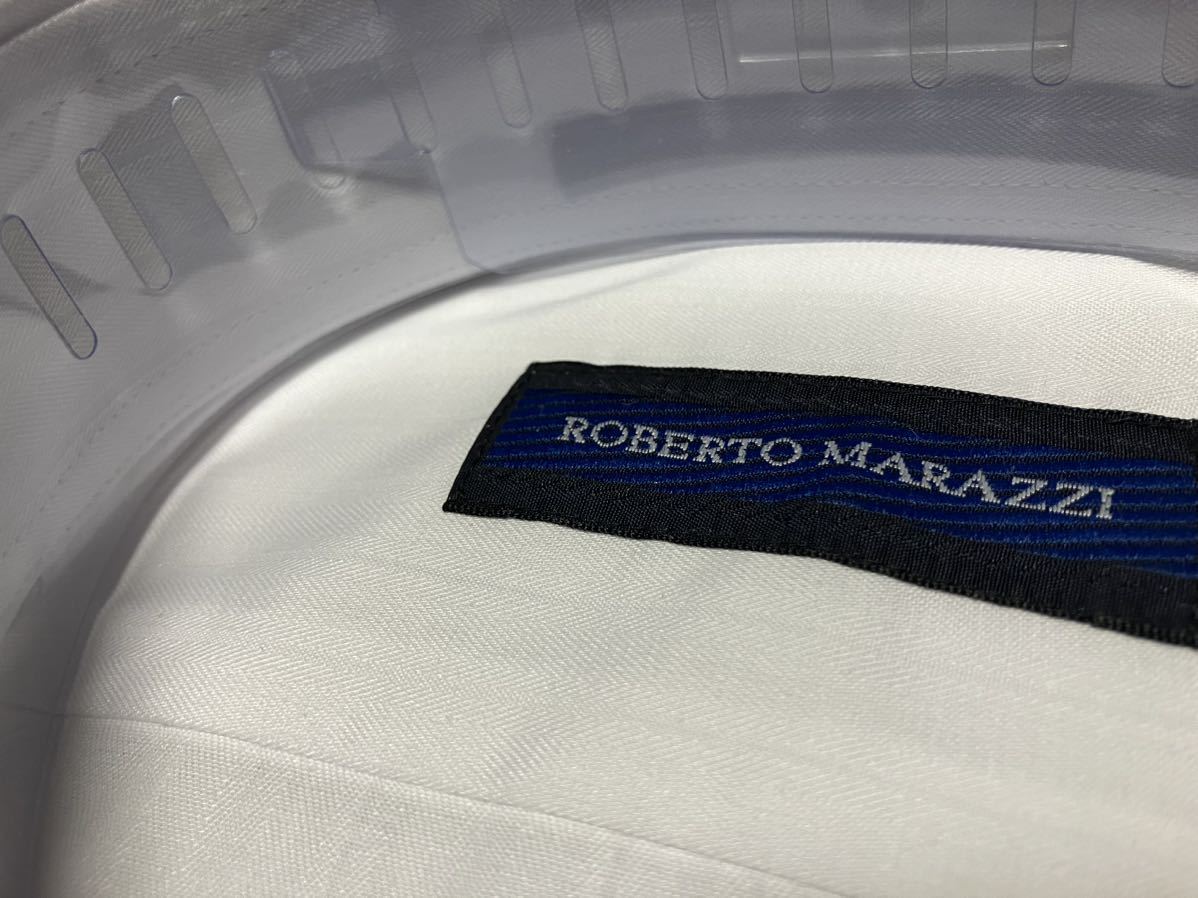 ROBERTOMARAZZI イージーケア 白織柄ワイシャツ レギュラーカラー L(40-82)  の画像3