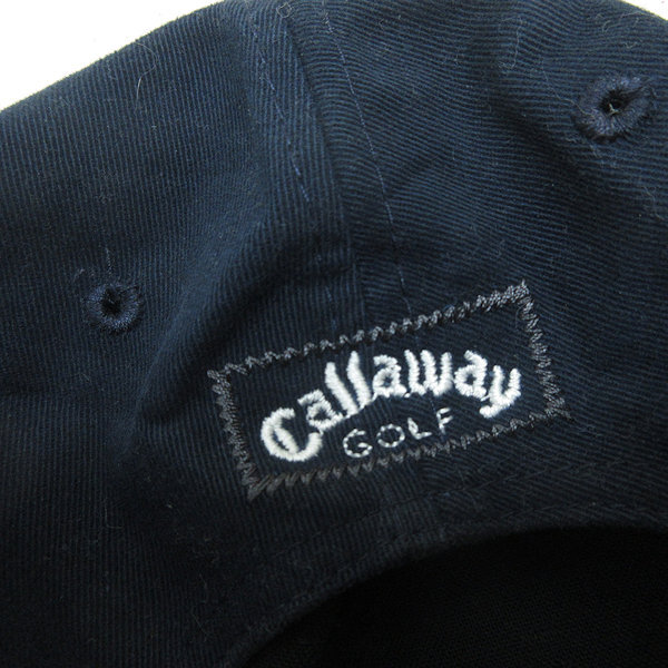 D■キャロウェイ/callaway GOLF ロゴ刺繍 ゴルフキャプ/帽子■紺/MENS/19【中古】_画像2