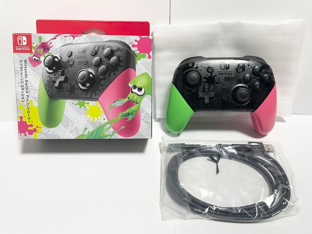 ジャンク Nintendo Switch Proコントローラー スプラトゥーン2