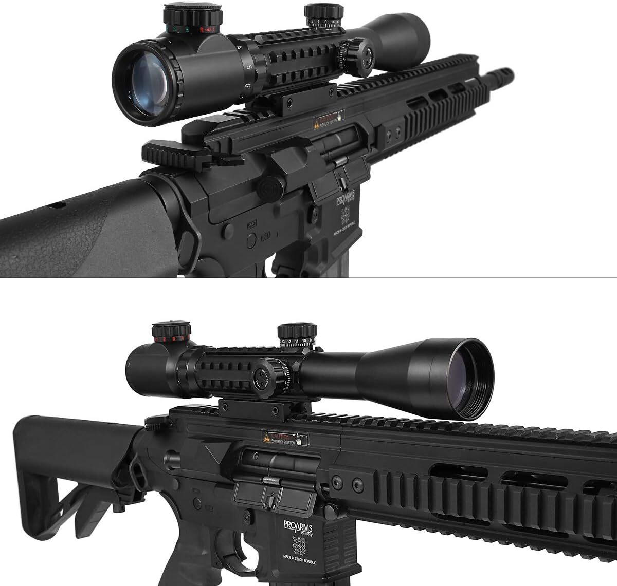 ライフルスコープ 照準器 ドットサイト 3-9×40EG Mil-dot 可変倍率 アサルト スナイパー サバゲー ミリタリー 屋外 サバイバルゲームの画像6