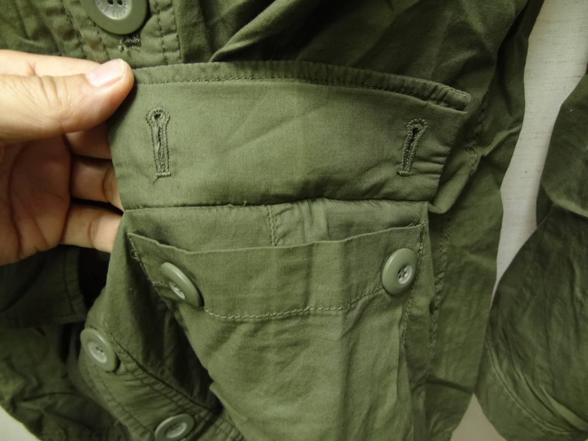 全国送料無料 スライ SLY レディース 綿100%素材 ミリタリー風カーキーグリーン色 秋物一枚物ジャケット S(1)サイズ_画像5