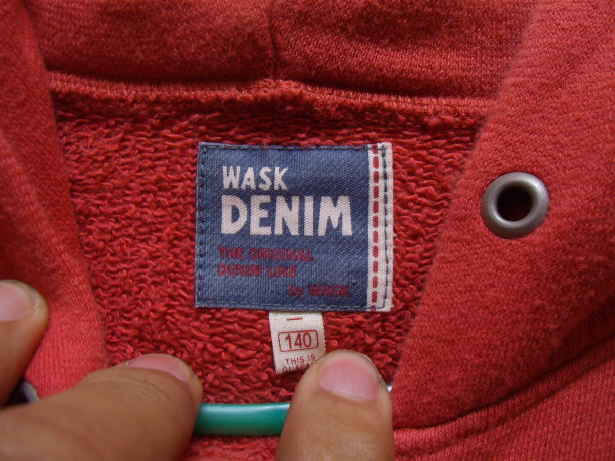  бесплатная доставка по всей стране Wask Denim WASK DENIM Bebe производства ребенок Kids мужчина & девочка короткий рукав тренировочный Zip выше Parker 140