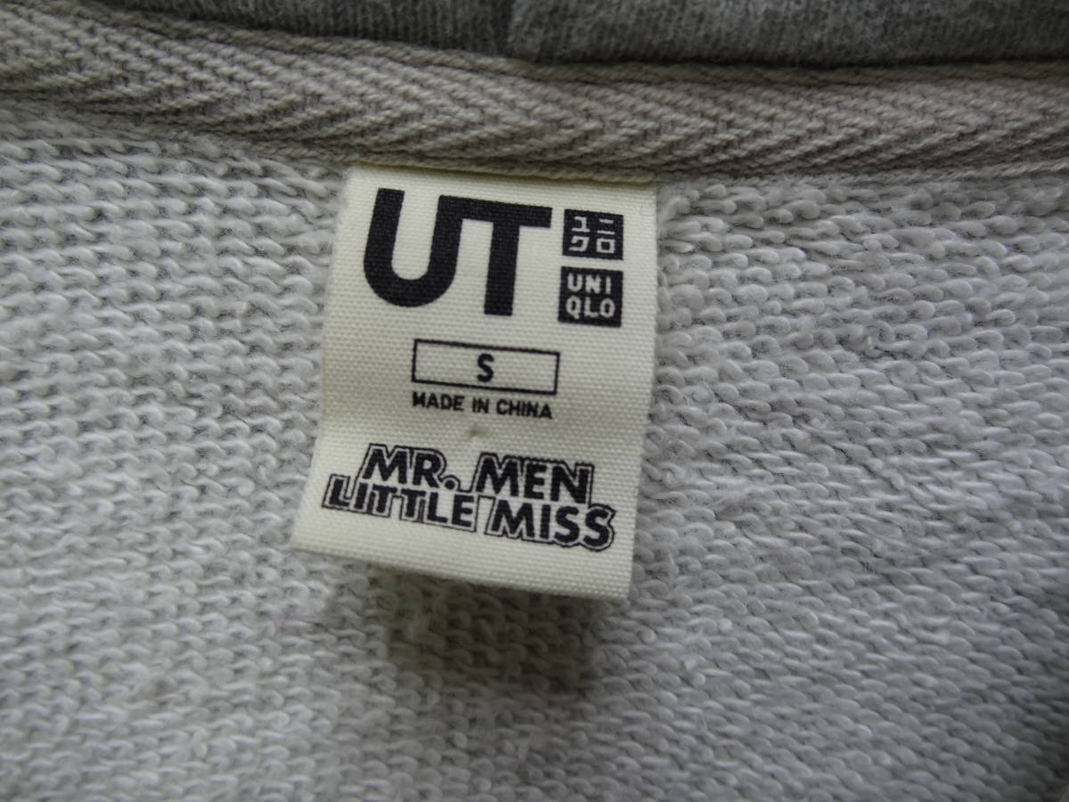 全国送料無料 ユニクロ UNIQLO UT MR. MEN LITTLE MISS レディース 杢グレー色 スウェット プルパーカー Sの画像2