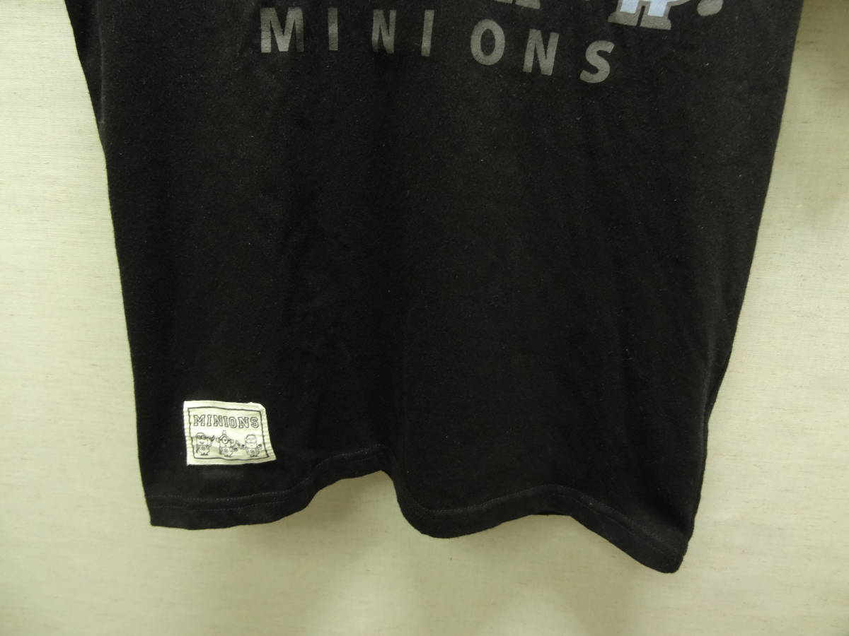 全国送料無料 ミニオンズ MINIONS グレイス製 ユニバーサルスタジオ 子供服キッズ男&女の子 黒色 半袖Tシャツ 150_画像5