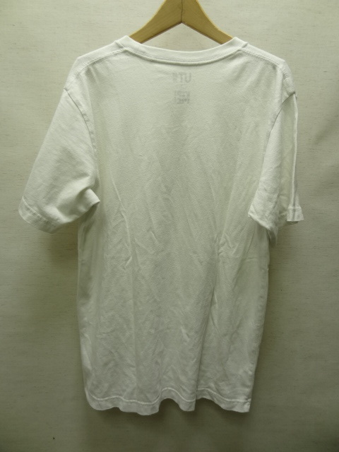 全国送料無料 ユニクロ UT X ミニオンズ メンズ＆レディース 綿100% ハロー(BELLO)サマー半袖 白色 Tシャツ M