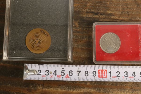 EXPO’70 日本万博博覧会記念メダル 記念硬貨 まとめ 3点 銀メダル 銅メダル 百円 エキスポの画像8