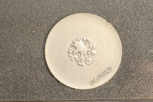 EXPO’70 日本万博博覧会記念メダル 記念硬貨 まとめ 3点 銀メダル 銅メダル 百円 エキスポの画像5