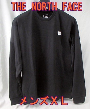  unused North Face small box Logo T XL size long sleeve long sleeve black NT32441 T-shirt postage 370 jpy 