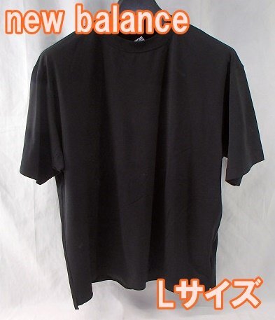 未使用 ニューバランス MT1996 ラッシュガード 半袖 Tシャツ AMT35016 ブラック バックプリント 速乾 UVカット 紫外線対策 送料370円_画像1