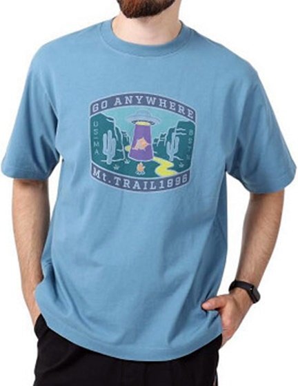 未使用 ニューバランス MT1996 グラフィック Tシャツ AMT35013 インディゴブルー L new balance 半袖シャツ 送料370円の画像10