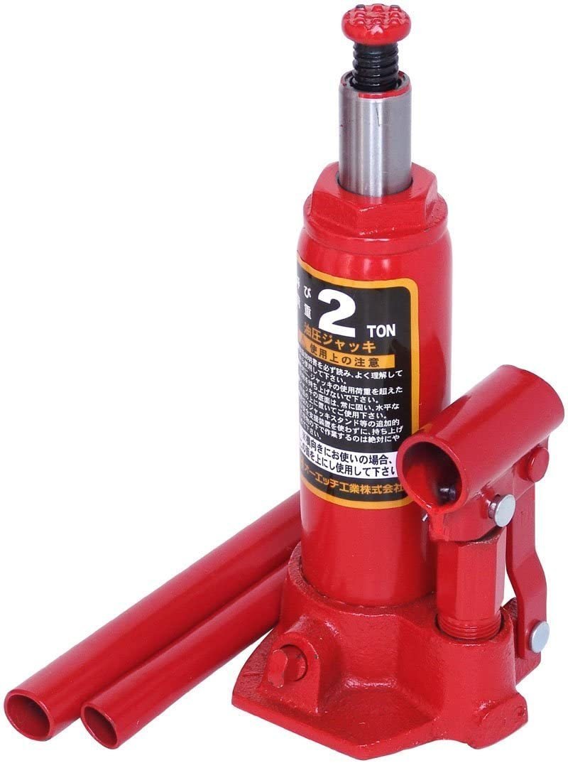  unused o-echiOH oil pressure jack OJ-2T.. load 2t 2.7kg width direction use possibility outlet 