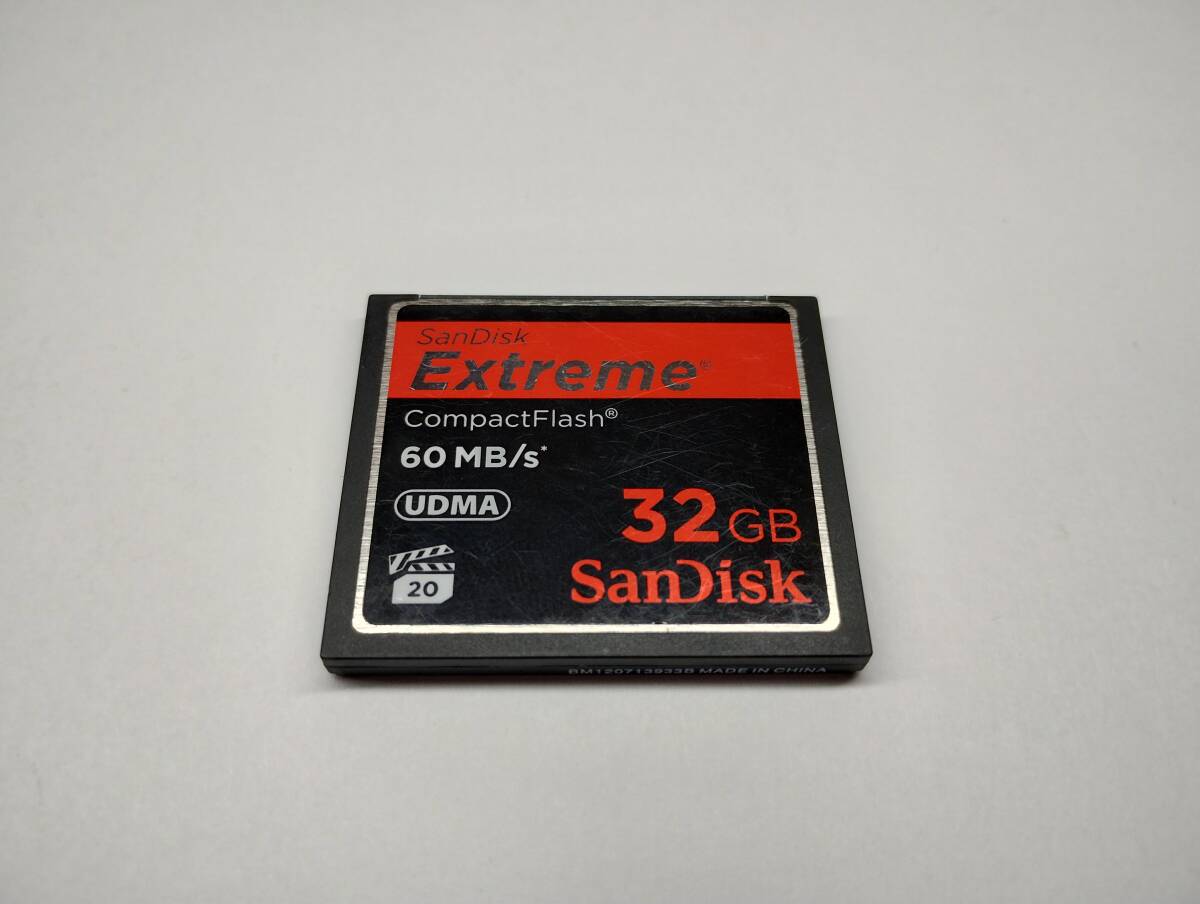 32GB　SanDisk　EXTREME　CFカード　フォーマット済み　メモリーカード　コンパクトフラッシュカード_画像1