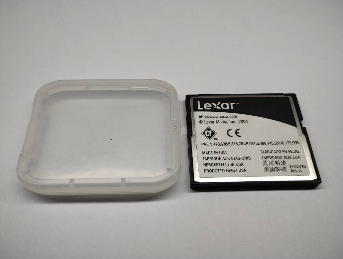 ケース付き　1GB　Lexar platinum2　CFカード　フォーマット済み　メモリーカード　コンパクトフラッシュカード_画像2