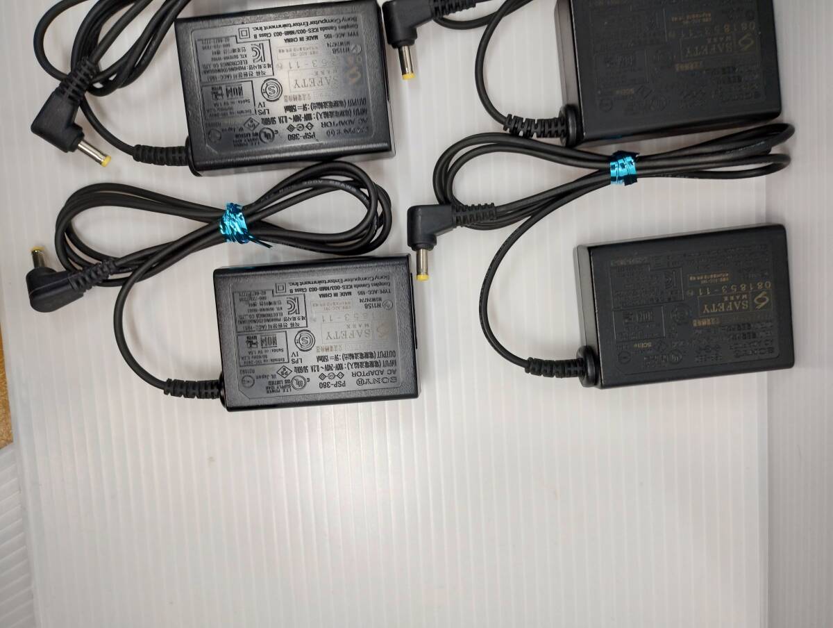 6個セット SONY 純正品 PSP用 充電器 ACアダプター PSP-380 簡易クリーニング・動作確認済み 1500mAの画像4