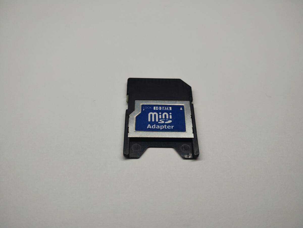 miniSD→SD　変換アダプター　I・O DATA　認識確認済み　メモリーカード　ミニSDカード SDカード_画像1