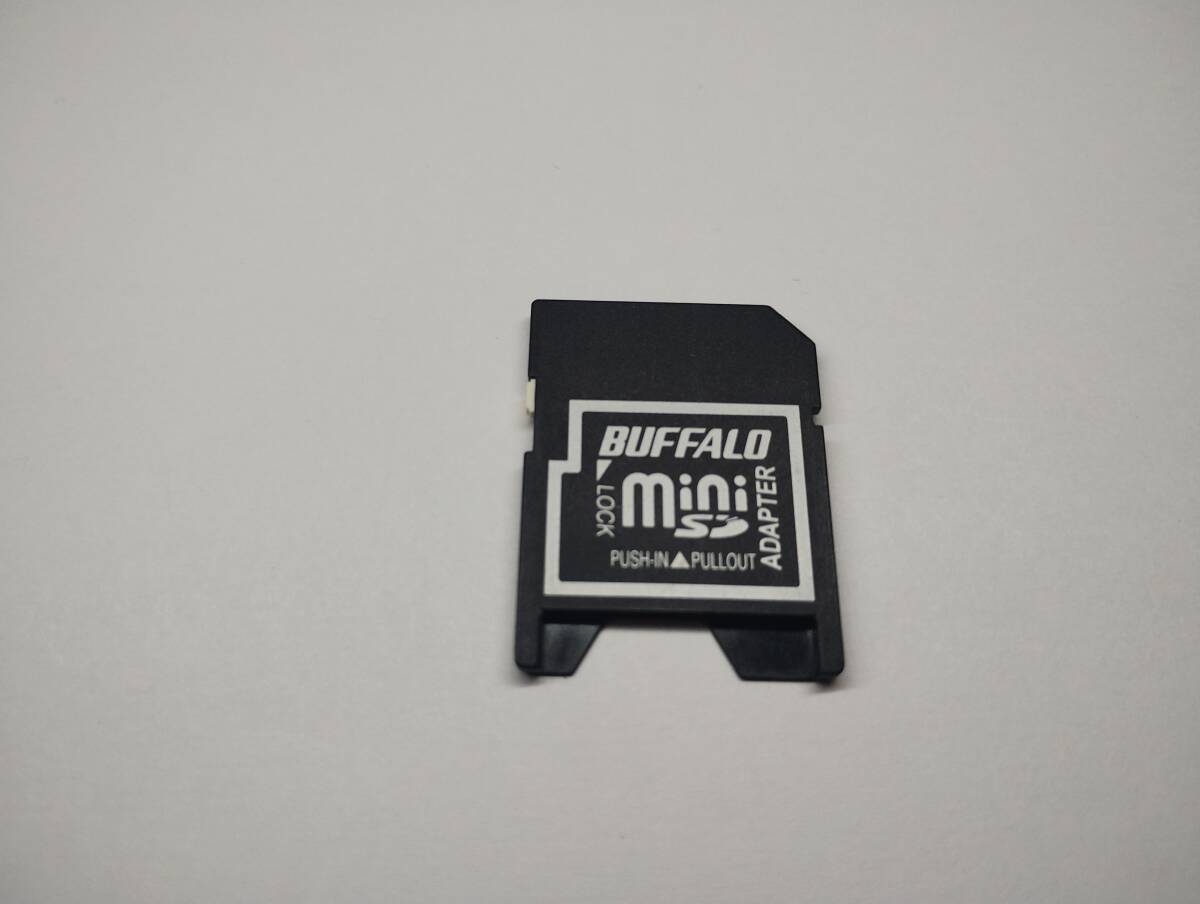 miniSD→SD　変換アダプター　BUFFALO　認識確認済み　メモリーカード　ミニSDカード　SDカード_画像1