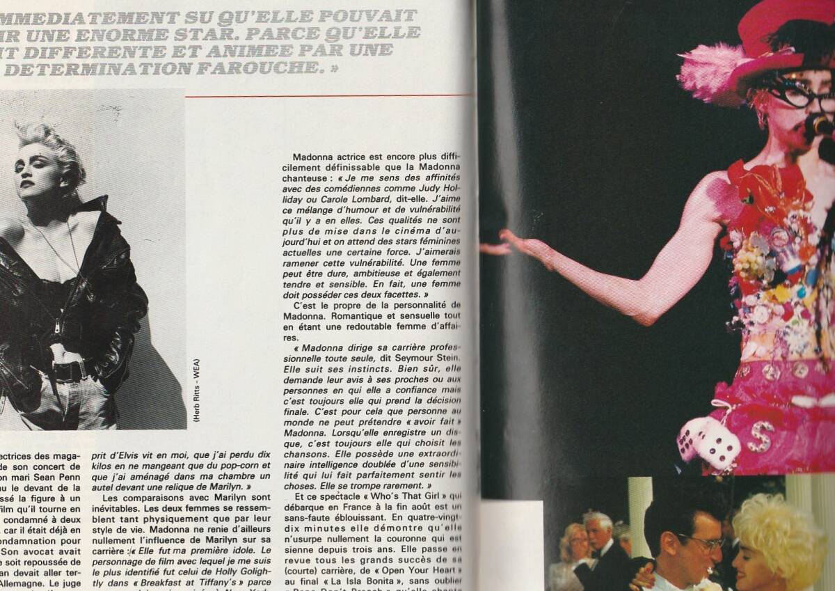 MADONNA マドンナ 表紙雑誌 BEST (1987年 9月号) フランス雑誌 ： PRINCE プリンスの画像4