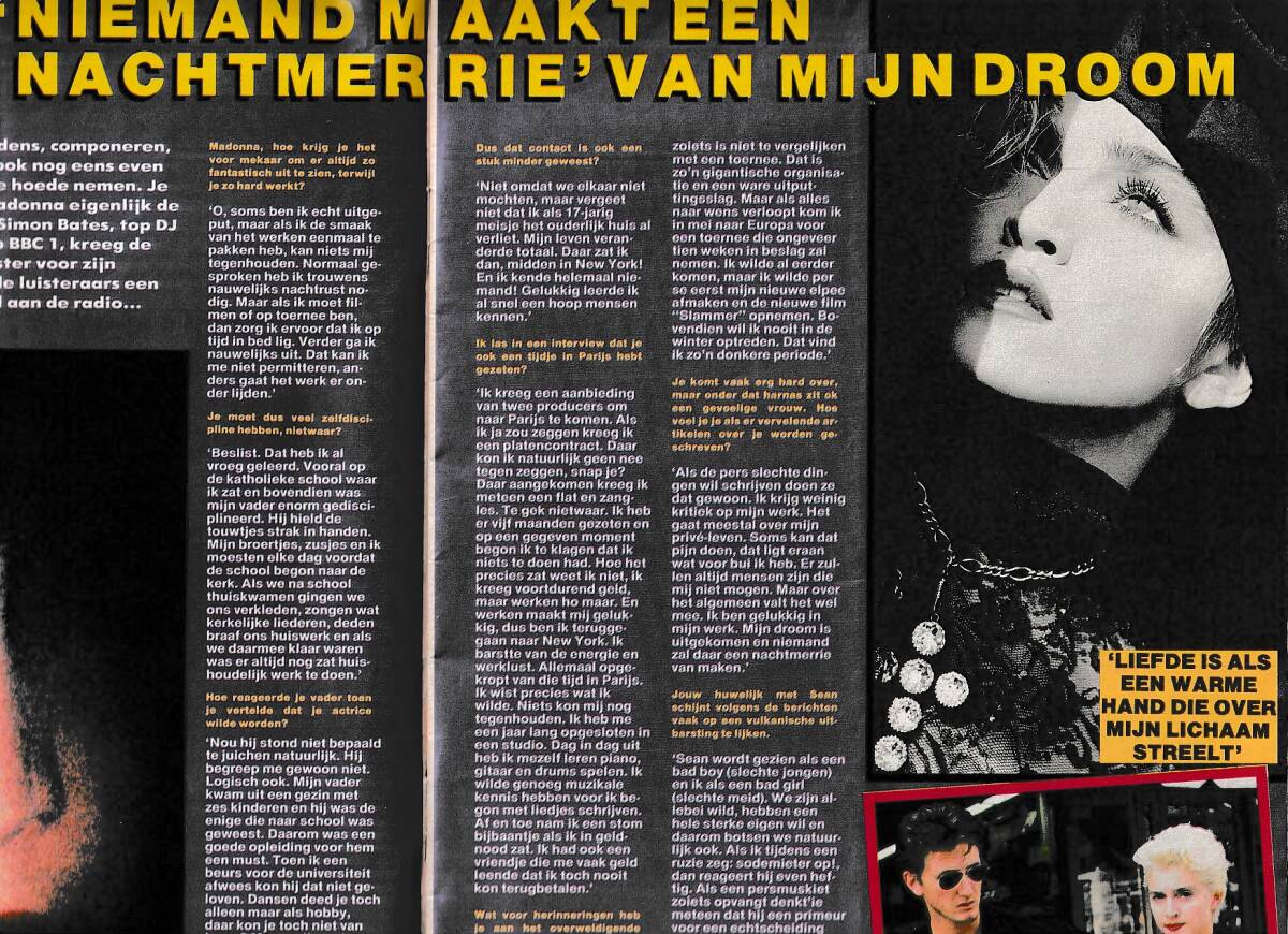 MADONNA マドンナ 表紙雑誌 HITKRANT (1987年2月号) オランダ雑誌 : PRINCE プリンス A-HA Pet Shop Boys Nick Kamen - 外国語雑誌 MADONNA マドンナ 表紙雑誌 HITKRANT (1987年2月号) オランダ雑誌 : PRINCE プリンス A-HA Pet Shop Boys Nick Kamen - 外国語雑誌