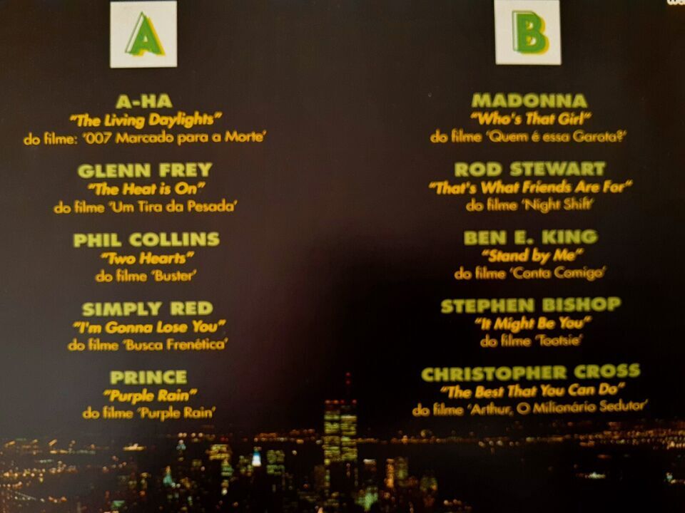 美盤 Temas Quentes オムニバス LP ブラジル 貴重盤 ： MADONNA マドンナ PRINCE プリンス A-HA Phil Collins Christopher Crossの画像3