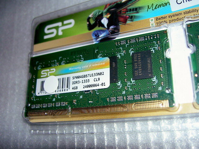 シリコンパワー ノートPC用メモリ 204Pin SO-DIMM DDR3-1333 PC3-10600 4GB×2枚 計 8GB SP008GBSTU133N22★PC3-8500 DDR3-1066 1600 12800_商品アップ。
