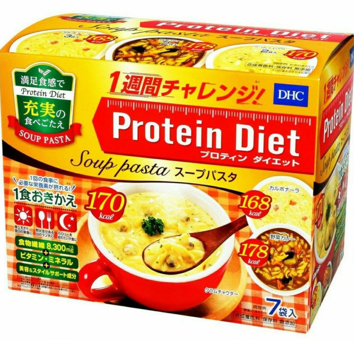 DHC プロティンダイエット スープパスタ（７袋入）おきかえダイエット