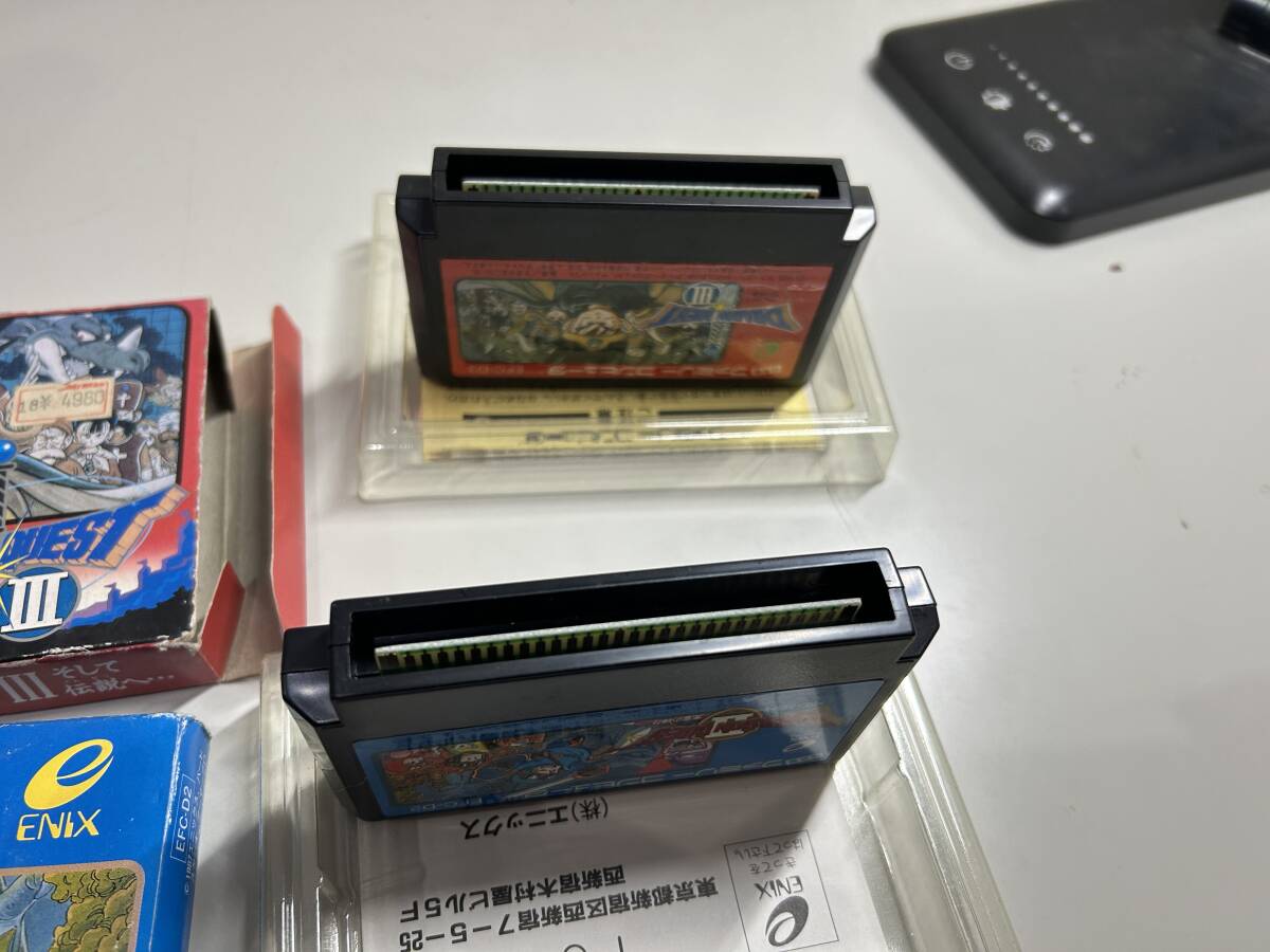 当時物 FCソフト カセット 3点セット エニックス ドラゴンクエスト 1.2.3 ファミリーコンピュータ 箱付き EFC-DQ EFC-D2 EFC-D3 現状品_画像6