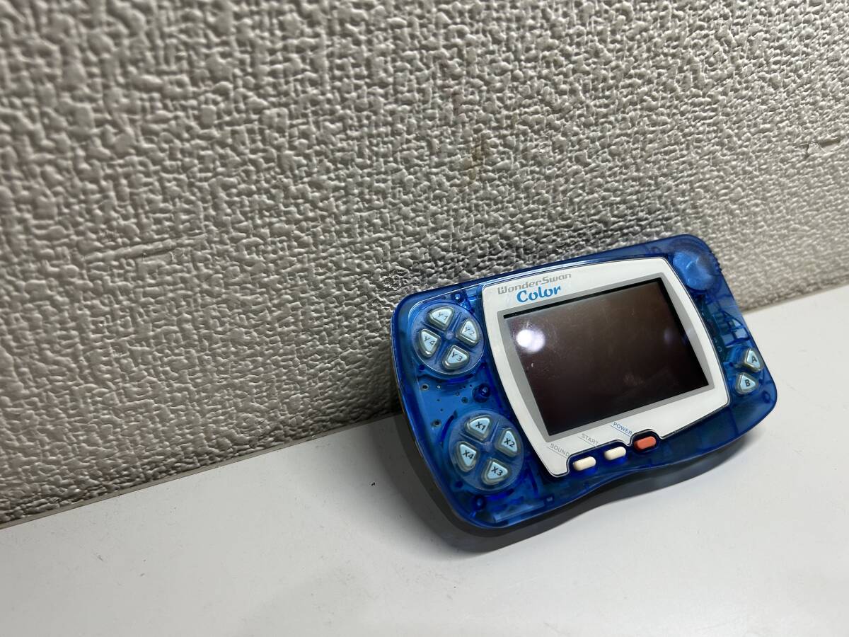 BANDAI バンダイ WonderSwan Color ワンダースワンカラー WSC-001 クリスタルブルー 現状ジャンク品の画像3