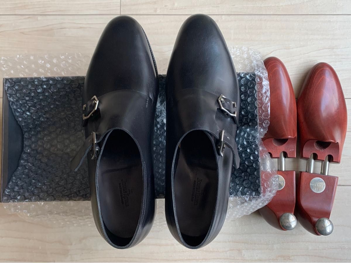 ◎未使用品◎ John lobb 2010（ジョンロブ イヤーモデル2010）サイズ7EE 黒 ブラックミスティ 一枚革