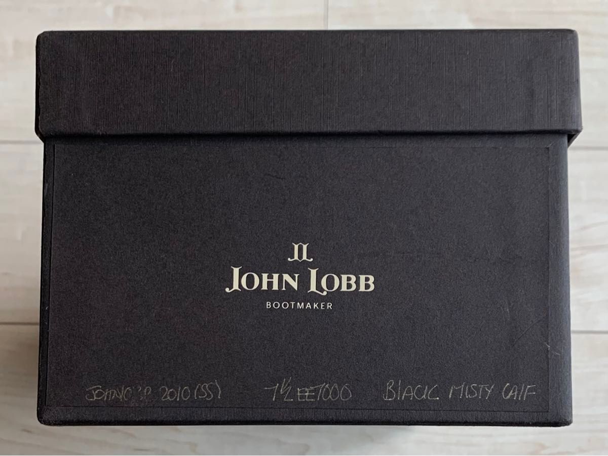 ◎未使用品◎ John lobb 2010（ジョンロブ イヤーモデル2010）サイズ7EE 黒 ブラックミスティ 一枚革