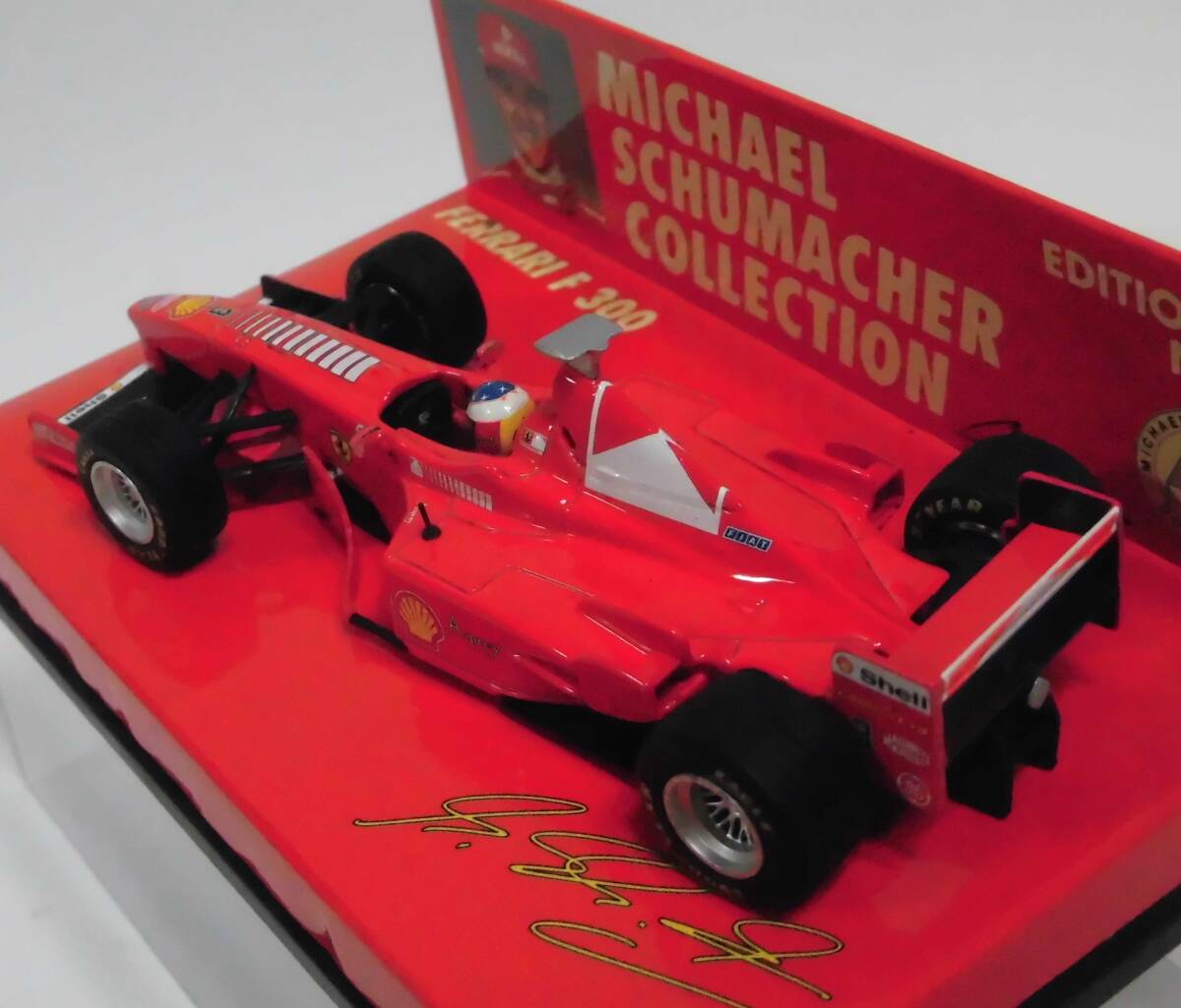 1/43 フェラーリ F300 #3 ミハエル シューマッハ 1998 ミニチャンプス 最後のフェラーリF1 MSC #37 絶版品 送料込_画像4