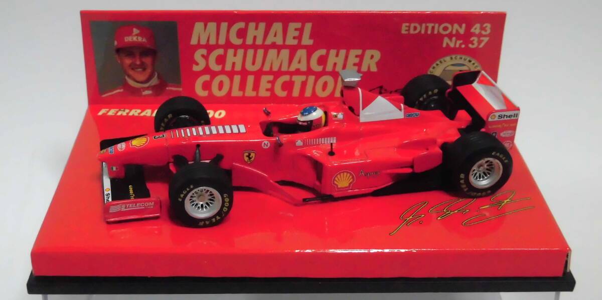 1/43 フェラーリ F300 #3 ミハエル シューマッハ 1998 ミニチャンプス 最後のフェラーリF1 MSC #37 絶版品 送料込_画像1