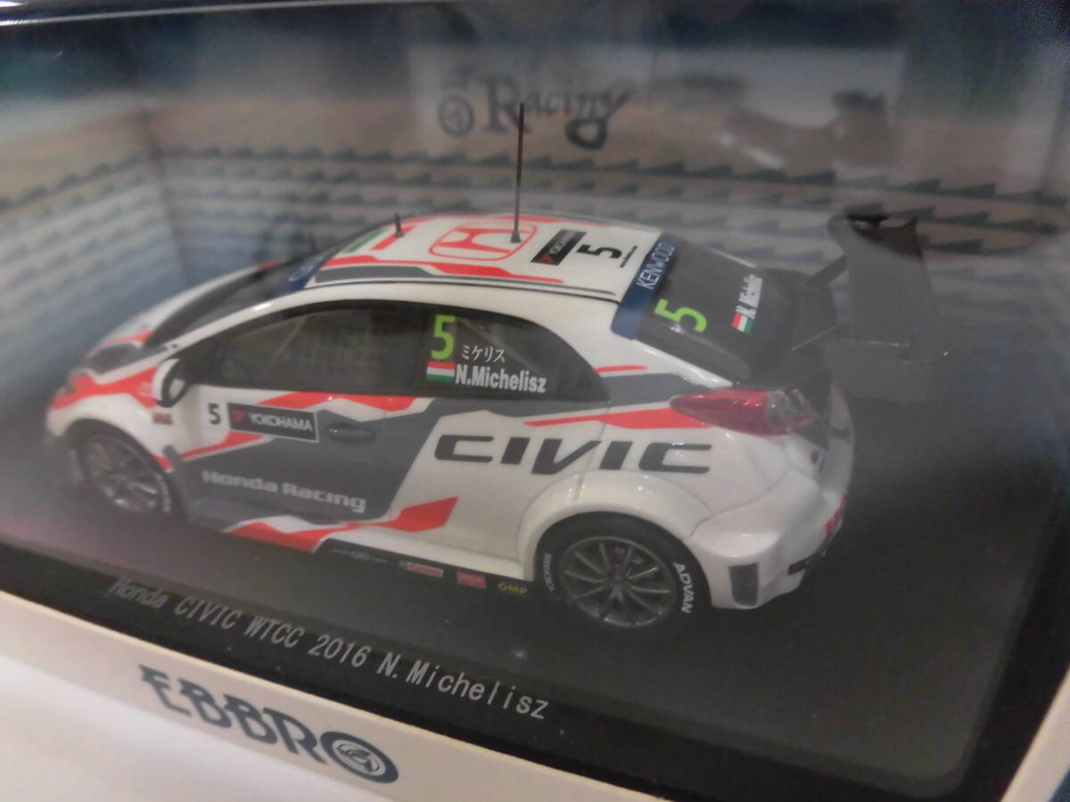 1/43 ホンダ シビック WTCC #5 ノルベルト ミケリス 2016 / WTCR 2019 & TCRWT 2023 チャンピオン ノルベルト ミケリス 絶版品 送料込_画像3