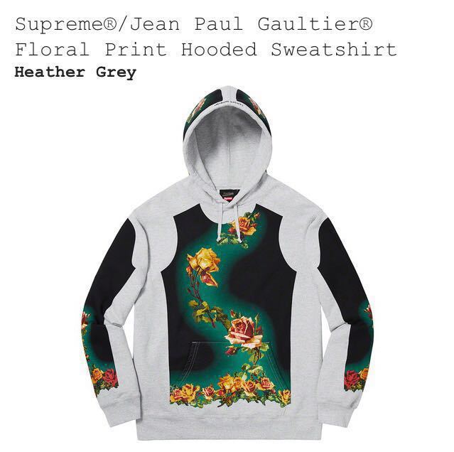 のぼり「リサイクル」 新品未使用 Supreme Floral Print Hooded 赤M