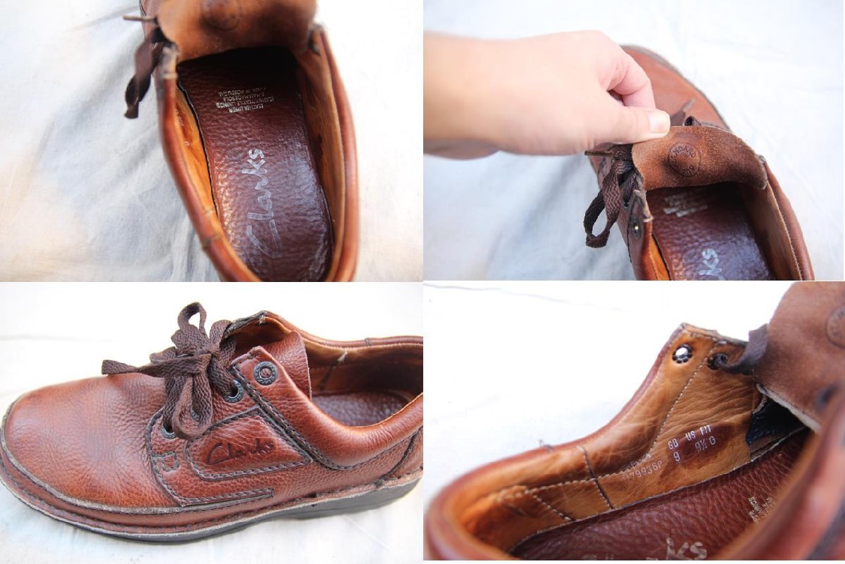 80s 90s VINTAGE ヴィンテージ USED 古着 Clarks クラークス Leather Shoes レザーシューズ UK イギリス 9H 27.5cm 革靴 ブーツ_画像3