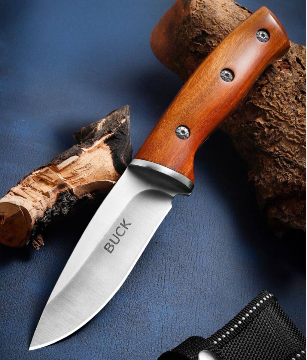 buck シースナイフ アウトドア 高品質 登山ナイフの画像4