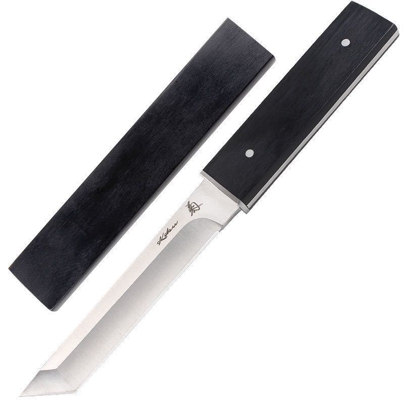 和風ナイフコレクション 菊小刀 日本刀型 短刀 シースナイフ バトニング フルタング キャンプ ブッシュクラフトの画像4