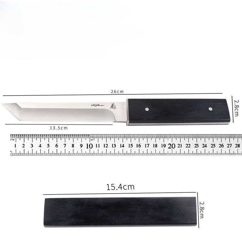 和風ナイフコレクション 菊小刀 日本刀型 短刀 シースナイフ バトニング フルタング キャンプ ブッシュクラフトの画像5