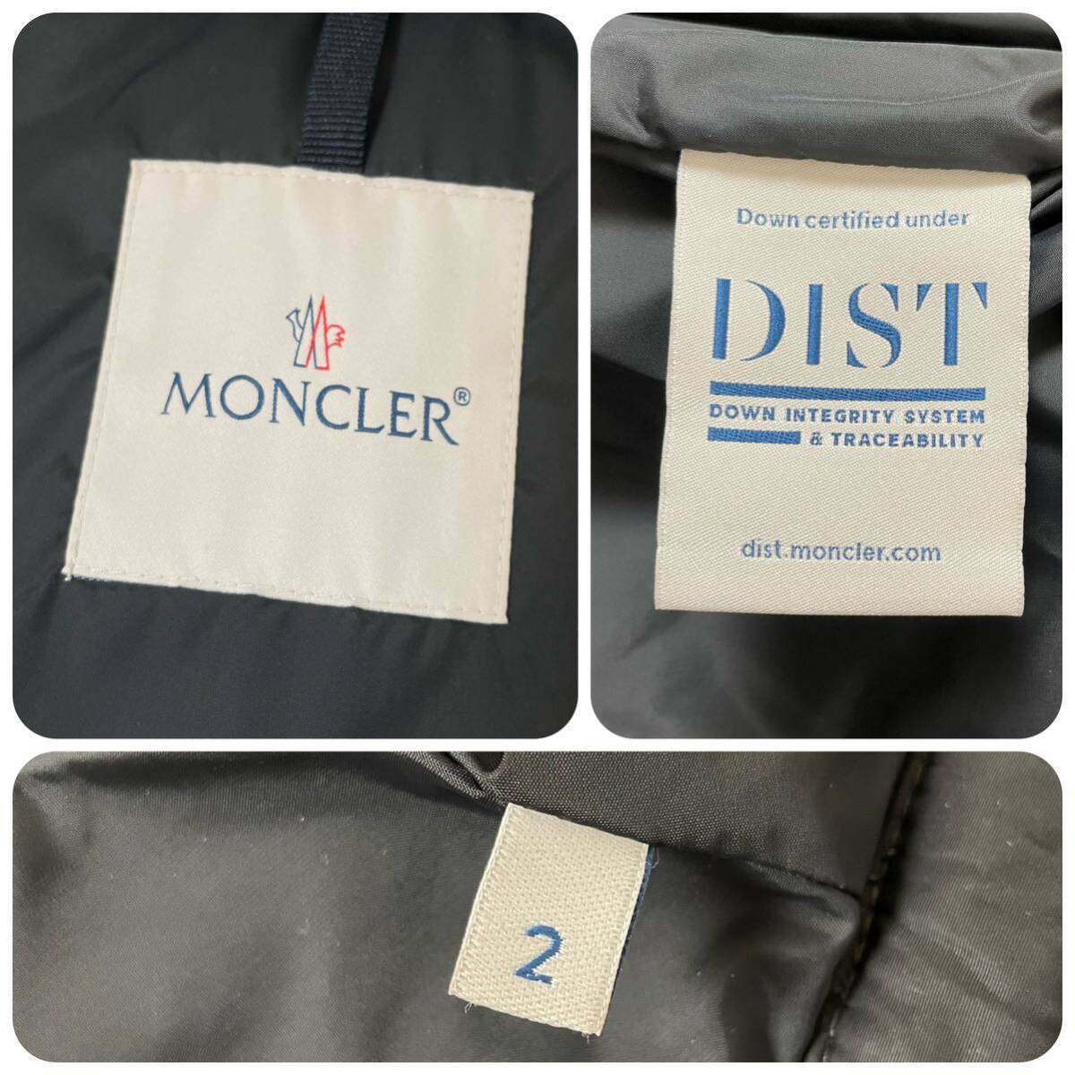 未使用級/L相当(2)★ MONCLER モンクレール ERAULT 迷彩 ダウン ジャケット ブルゾン ライトアウター レザータグ カモフラ 総柄 カーキの画像9