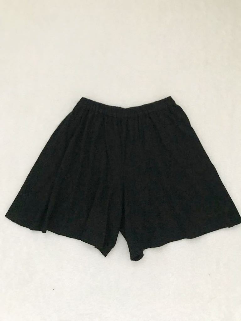 COMME des GARCONS ショートニットパンツ sizeM ブラック コムデギャルソン キュロットパンツ ハーフパンツ キュロットスカート 初期_画像1