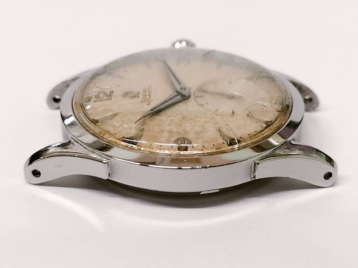 【稼働品】オメガ OMEGA オートマチック AUTOMATIC ハーフローター cal.342 クサビインデックス スモセコ メンズ腕時計の画像6