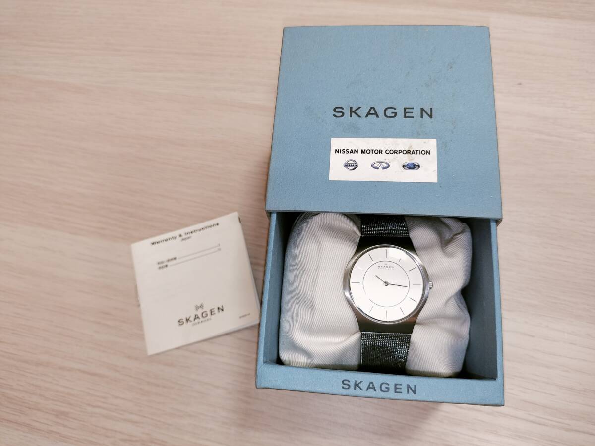 【未使用・稼働中】 スカーゲン SKAGEN 腕時計 NISSAN メンズの画像2