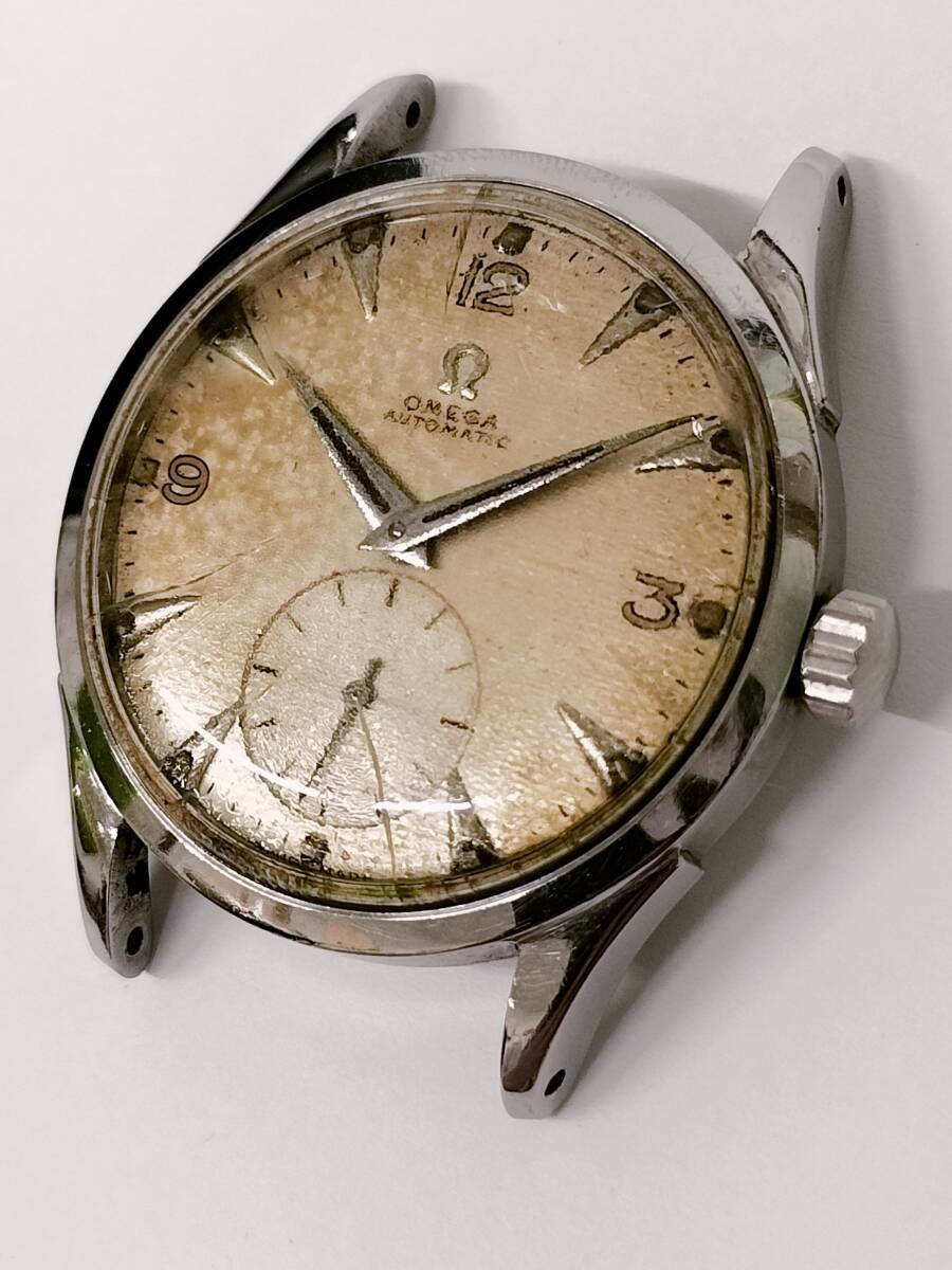 【稼働品】オメガ OMEGA オートマチック AUTOMATIC ハーフローター cal.342 クサビインデックス スモセコ メンズ腕時計の画像2