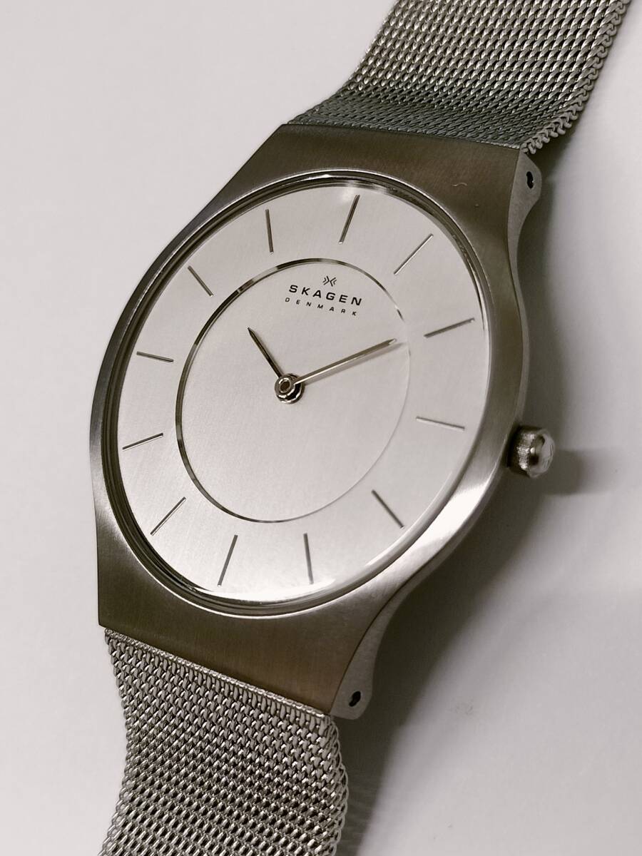 【未使用・稼働中】 スカーゲン SKAGEN 腕時計 NISSAN メンズの画像4