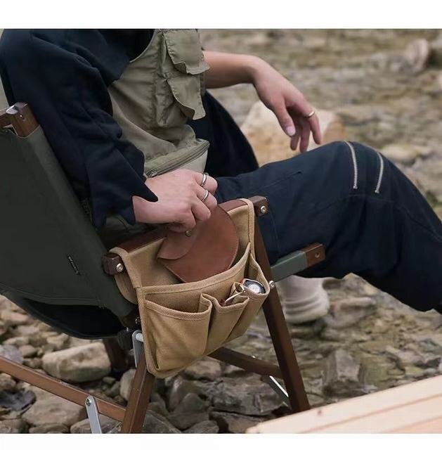 アウトドアチェア用 サイドバッグ　収納　キャンプ　登山 掛け袋 椅子 チェア チェアサイド収納 サイド掛け フィッシング_画像4