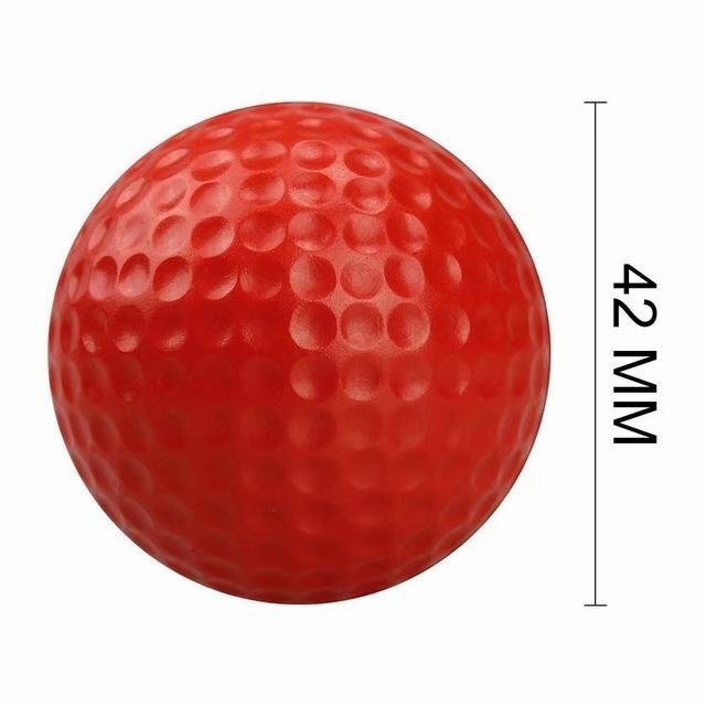 ゴルフ練習ボール　ゴルフボール PU 練習用 室内練習用ゴルフボール　柔らかいので安全　ウレタン製 60個セット オレンジ_画像4