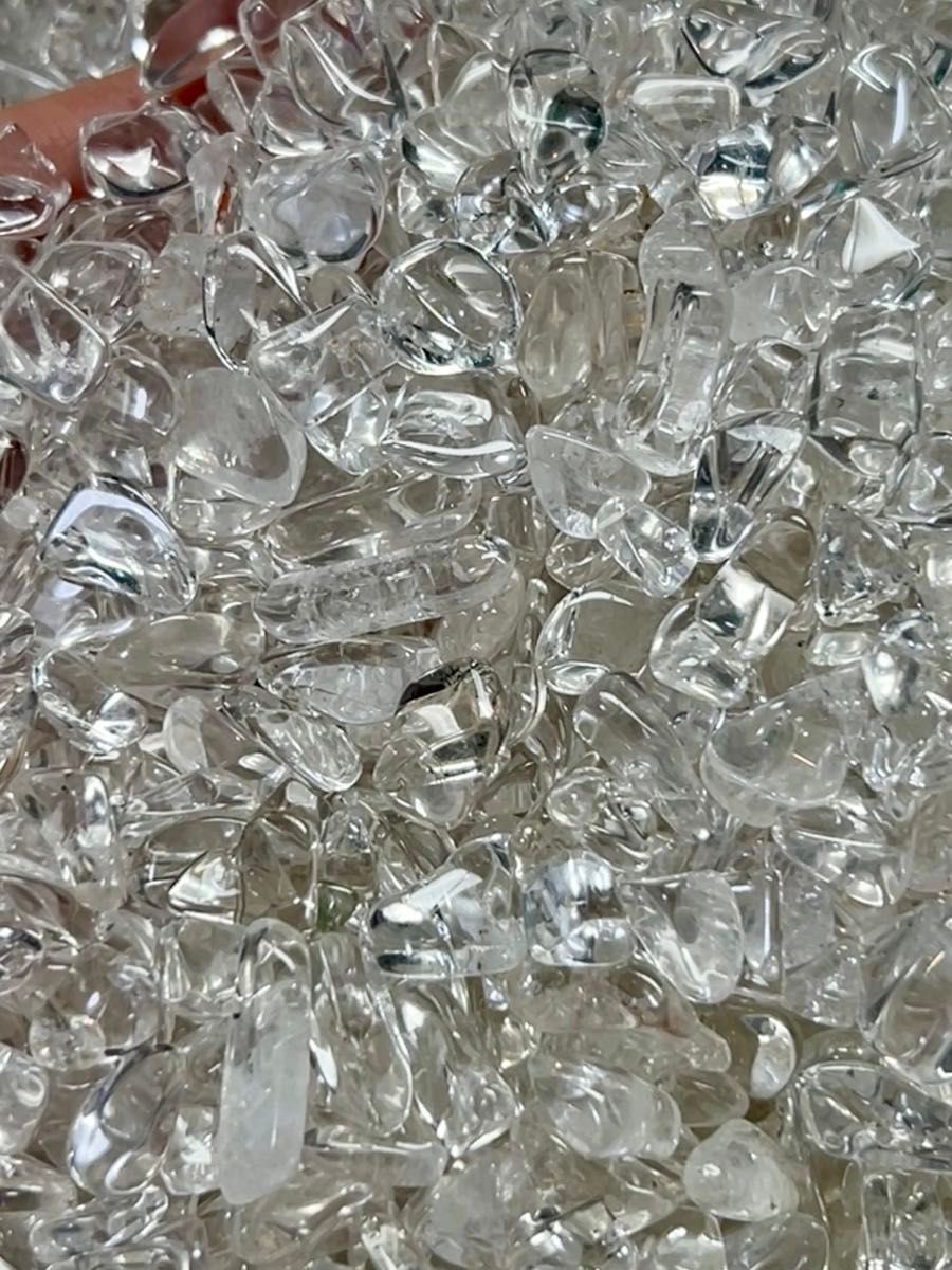 極上★天然ヒマラヤ産水晶さざれ　高透明　高品質　200g 細石　浄化用　