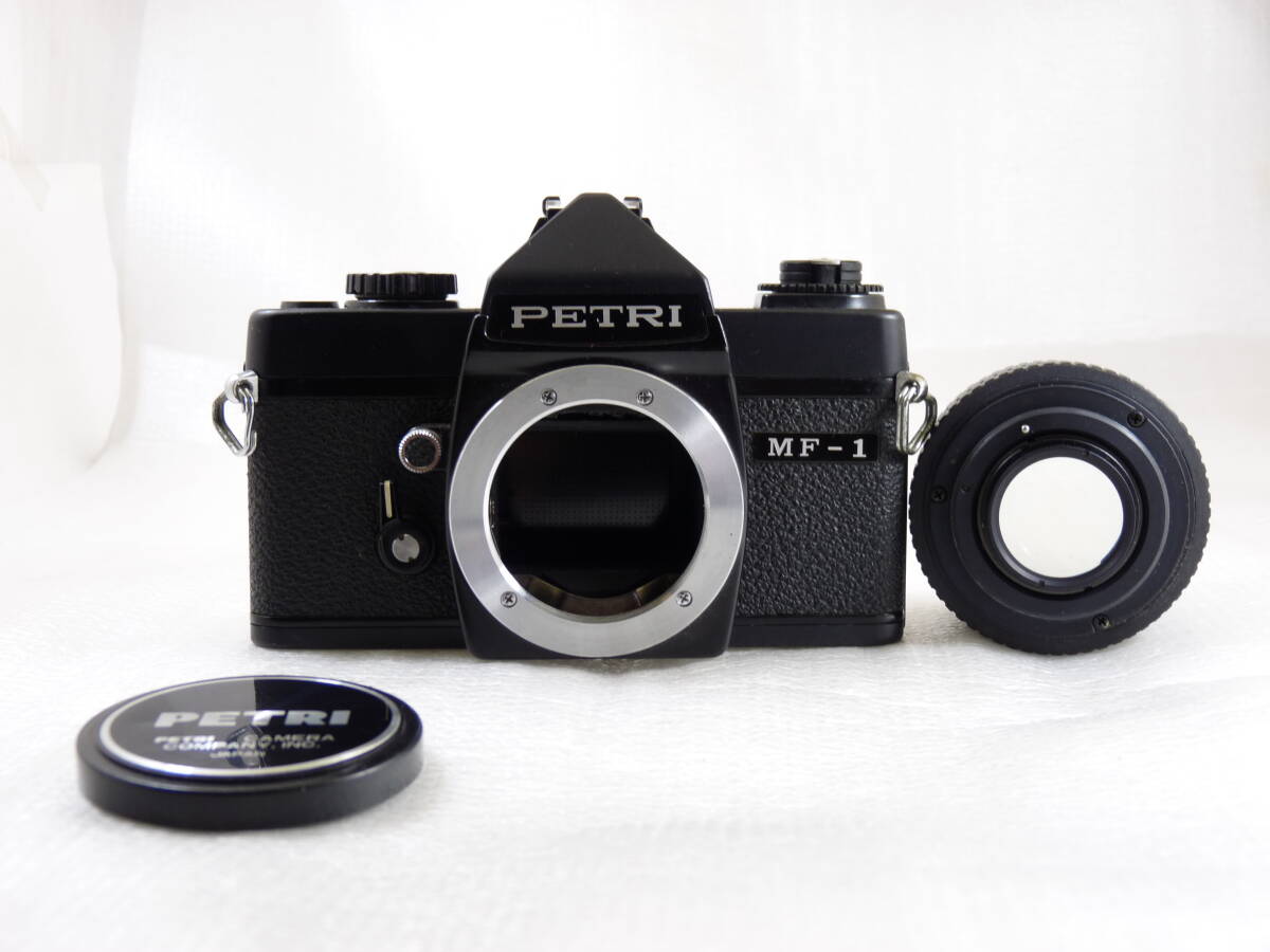 ジャンク PETRI MF-1 フィルム一眼レフカメラ ブラック レンズキャップ付の画像8