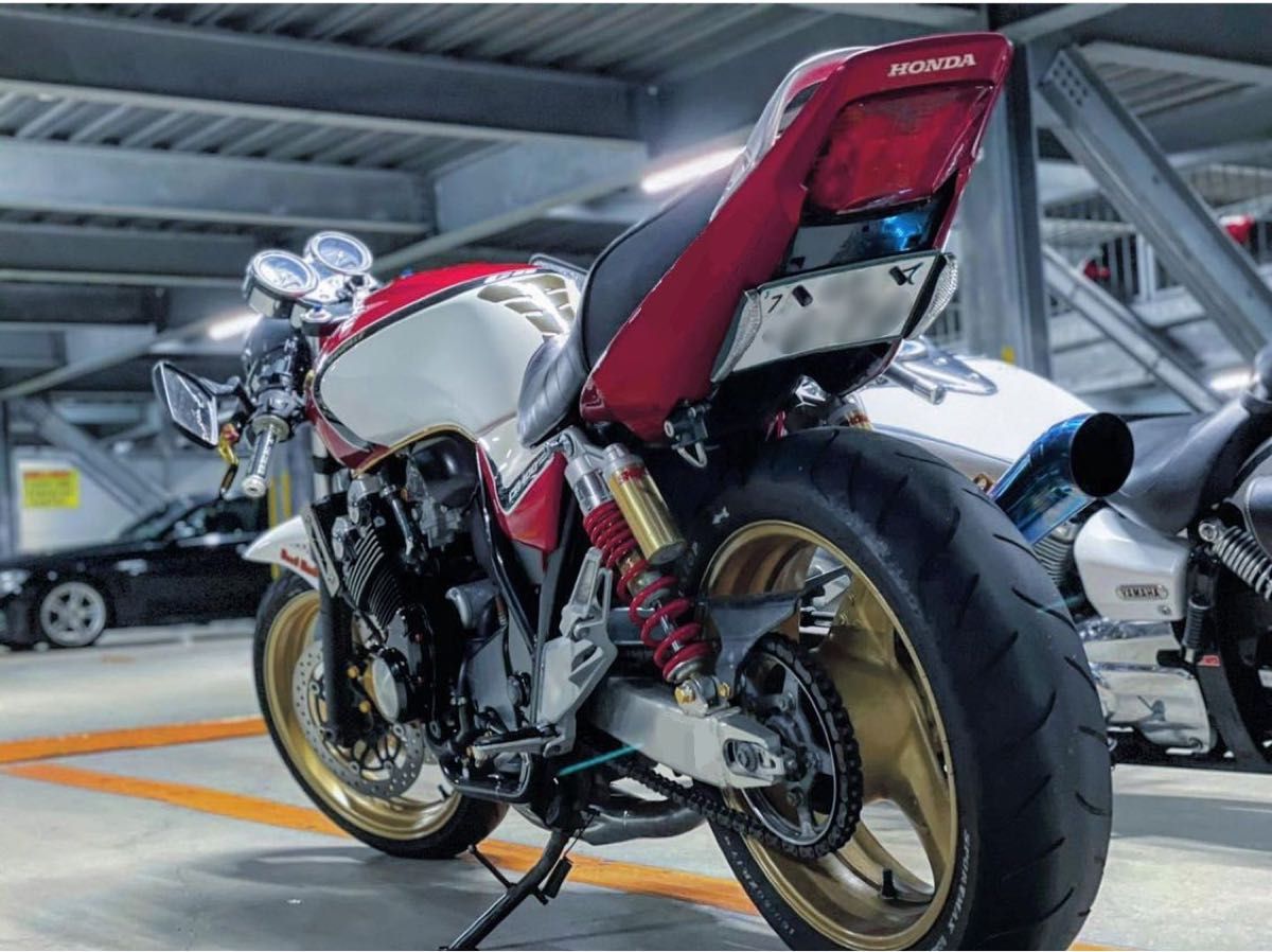 パタパタ 裏ペタ ナンバープレートステー 角度調整可能！ dトラッカー wr250x グロム cb400sf xjr400 等に！